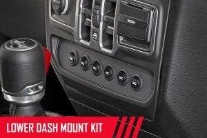 Jeep Wrangler Unlimited Multiple Light Controller - Lower Dash - Rough Country - MLC-6 - '18-'23